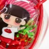 Red transparent small bag cartoon girl hair band set, cute girl headwear storage combination Application Scenario
